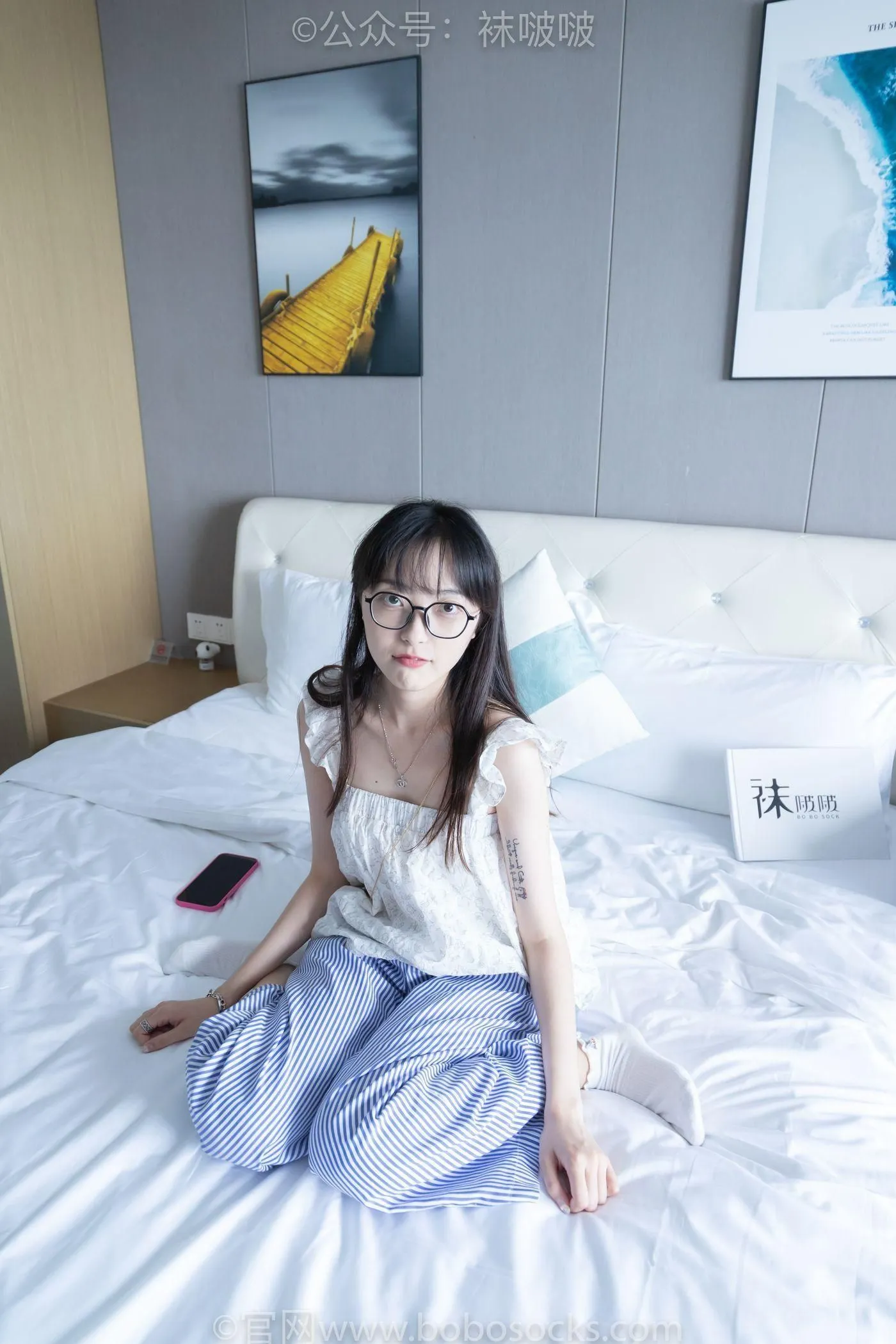 [BoBoSocks袜啵啵]NO.027 稚予- vans、白色棉袜、肉丝 [136P]插图6